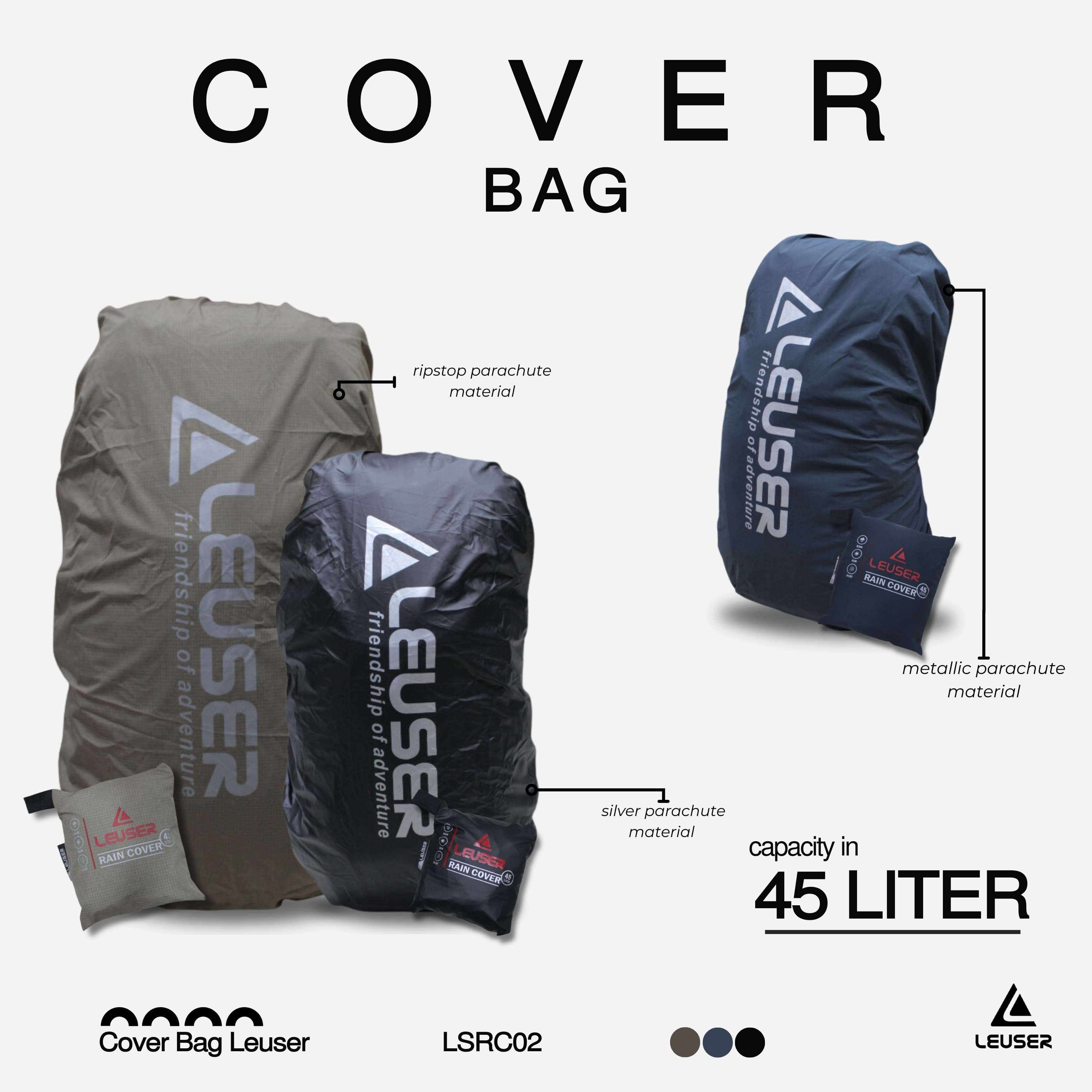 Cover Bag Leuser 45L