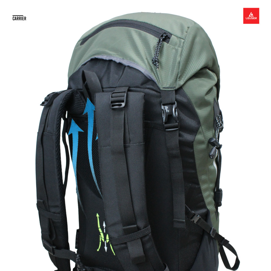 CARRIER AJUSCO BLACK 60L+CB