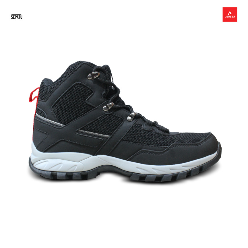 SEPATU LEUSER HIKING BLACK/LIGHT