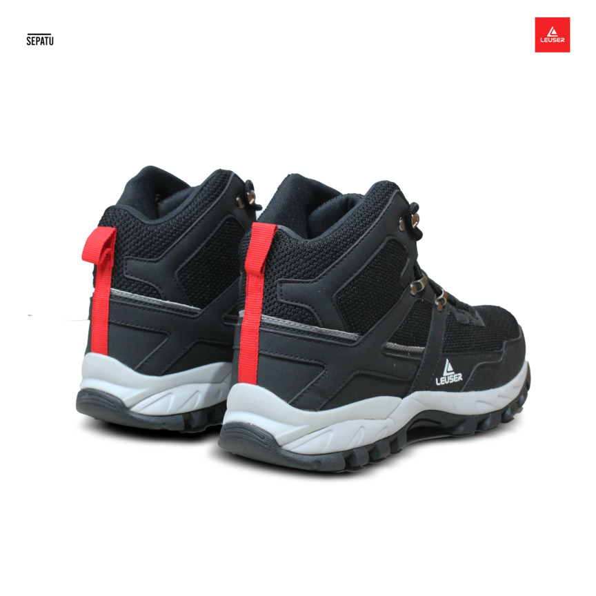 SEPATU LEUSER HIKING BLACK/LIGHT
