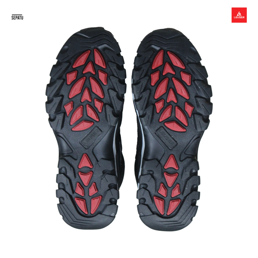 SEPATU LEUSER HIKING BLACK/LIGHT