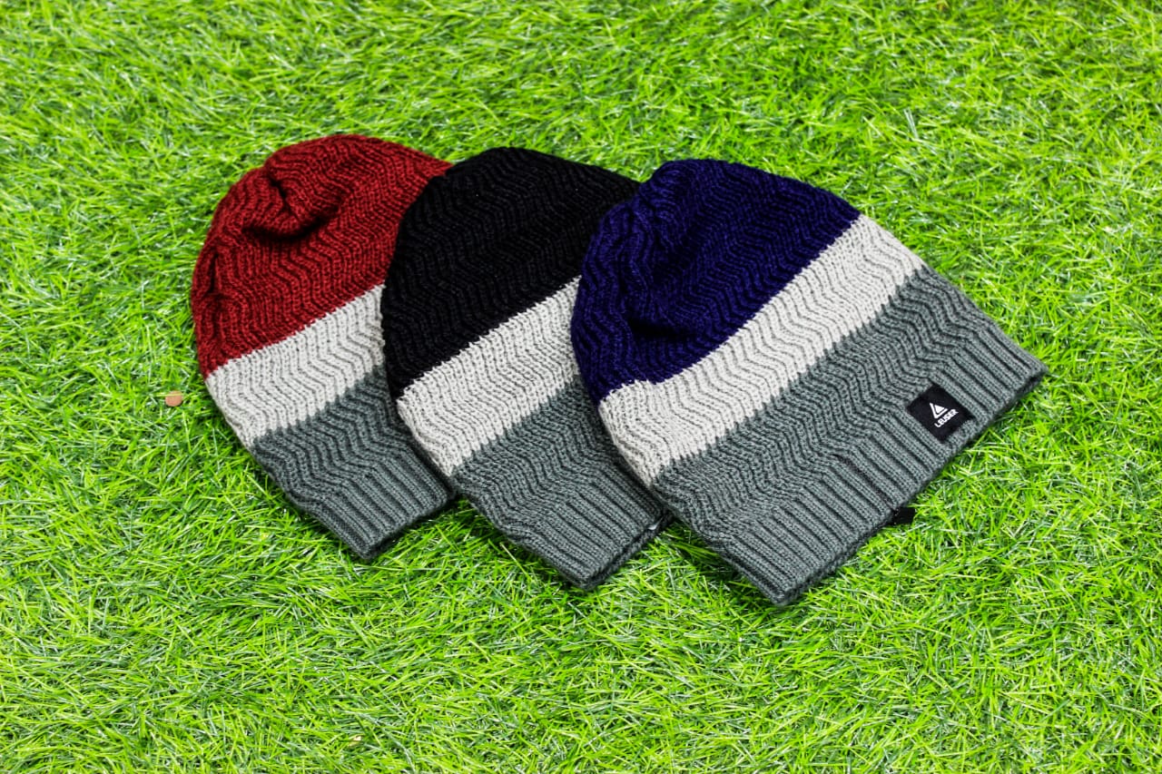 K. BEANIE HARRINGBONE